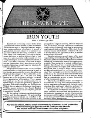 First page of The Black Flame Vol. 2, No. 4.
