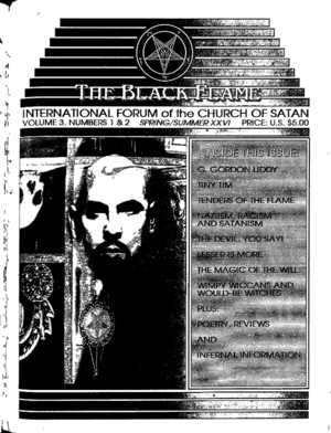 First page of The Black Flame Vol. 3, No. 1-2.